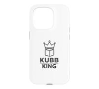 Kubb King Funny Viking Chess Lawn Game Player Gift Case for iPhone 15 Pro