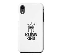 Kubb King Funny Viking Chess Lawn Game Player Gift Case for iPhone XR