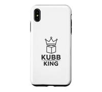 Kubb King Funny Viking Chess Lawn Game Player Gift Case for iPhone XS Max