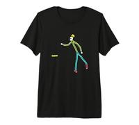 Kubb Playing Stickman Premium T-Shirt