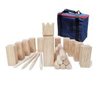 Kubb Viking Games Set -Rubber wood Throwing Game with Carrying Bag