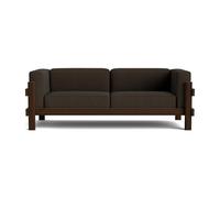 Kube 3-Seater Sofa Dark Brown/Remix 356