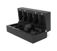 Kube3d Magazine Case Compatible with: Brocock Self-Indexing Magazines & Single Shot Tray - Hard Plastic Protective Cover, Flip Lid Magnetic Box (Black, Fits: 4 Magazines & Single Shot)