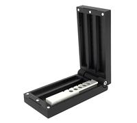 Kube3d Magazine Case Compatible with: Steyr Arms Hunting 5 Magazines - Hard Plastic Protective Cover, Flip Lid Magnetic Box, Air Rifle Storage (Black, Fits: 3 Magazines)