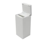 Kube3d Pellet Shaker Ammunition Case - Hard Plastic Protective Cover, Flip Lid Magnetic Ammo Box for Air Rifle Storage and Safety (White, Fits: 500 x .177 Pellets)