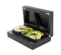 Kube3d Slim Magazine Case Compatible with: Air Arms S310 S410 S510 TDR Galahad Magazines - Hard Plastic Protective Cover, Flip Lid Magnetic Box Air Rifle Storage and Safety (Black, Fits: 2 Magazines)