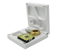 Kube3d Slim Magazine Case Compatible with: Air Arms S410, S510 Magazines & Quick Fill Probe - Hard Plastic Protective Cover, Flip Lid Magnetic Box (White, Fits: 2 Magazines & Fill Probe)