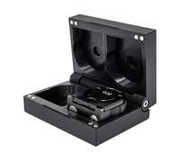 Kube3d Slim Magazine Case Compatible with: Brocock Self-Indexing & Daystate Delta Wolf Magazines - Hard Plastic Protective Cover, Flip Lid Magnetic Box For Air Rifle Storage (Fits: 2 Magazines, Black)