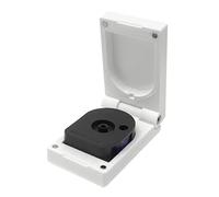 Kube3d Slim Magazine Case Compatible with: BSA & Gamo 10 Shot Magazines - Hard Plastic Protective Cover, Flip Lid Magnetic Box For Air Rifle Storage and Safety (White, Fits: 5 Magazines)