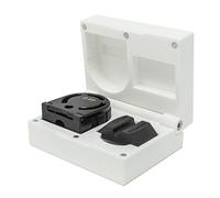 Kube3d Slim Magazine Case Compatible with: Daystate Self-Indexing Magazines and Black Single Shot Tray - Flip Lid Magnetic Box Air Rifle Storage (White, Fits: 4 Magazines, 1 Black Single Shot Tray)