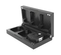 Kube3d Slim Magazine Case Compatible with: Gamo 10 Shot (Gen 2) Speedster, Roadster Magazines - Plastic Cover, Flip Lid Magnetic Box Air Rifle Storage (Black, Fits: 3 Magazines)