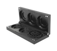 Kube3d Slim Magazine Case Compatible with: KalibrGun Cricket & Cricket II Magazines - Hard Plastic Protective Cover, Flip Lid Magnetic Box for Air Rifle Safety (Black, Fits: 3 Magazines)