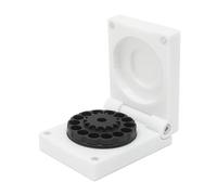 Kube3d Slim Magazine Case Compatible with: KalibrGun Cricket & Cricket II Magazines - Hard Plastic Protective Cover, Flip Lid Magnetic Box for Air Rifle Safety (White, Fits: 2 Magazines)