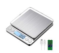 KUBEI Upgraded Large Range Small Kitchen Scale 1kg/0.01g, USB Charging Mini Food Electronic Scale, High Accuracy Cooking Scale, for Jewellery Gold Coffee Herb Coin Pocket Scale with LCD Display