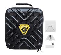 KuBeiBear Starlink Mini Case with Carbon Fiber Texture, Lightweight PU Hard Shell Protective Sleeve Cover Bag, Water-Resistant Travel Carry Case for SpaceX Starlink Mini Dish for Camping RV Van