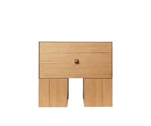 Kuben Bedside Table 1x1 Natural Oak