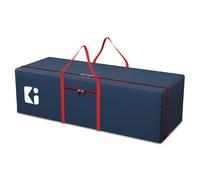 Kuber Industries Large Capacity 236 Liter Foldable Under Bed Storage Bags/Duffle Bags For Travel/Moving Bags/Wardrobe Organizer Bags | House Shifting, Travel, Hostel & Dorm Use | Red & Blue