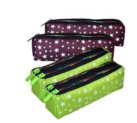 Kuber Industries Makeup Pouch | Rexine Cosmetic Pouch | Travel Makeup Pouch for Girls | Storage Makeup Bag | Star Makeup Pouch | Pack of 4 | Multi