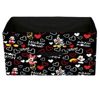 Kuber Industries Storage Box|Toy Box Storage For Kids|Foldable Storage Box|Disney Mickey Mouse Print (Black)