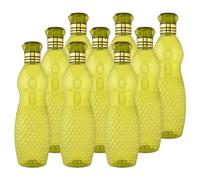 Kuber Industries Water Bottle | Plastic Water Bottle for Fridge | Water Bottle for Kitchen | Water Bottle for Refrigerator | Dolphine Bottle | 1 LTR | Pack of 9 | Green