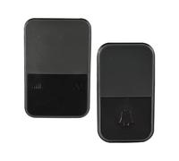 Kuber Industries Waterproof Wireless Door Bell for Home & Offices with Remote | Patients Calling Bell with 150-200m Opreating Range, 52 Tunes & 4 Level Volumes | Black