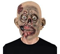 Kuberas Zombie Mask Scary Walking Dead Vampire Head Mask Creepy Horror Evil Demon Realistic Bloody Halloween Masquerade Party Cosplay Costume Props for Adults