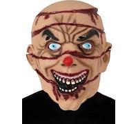 Kuberas Zombie Mask Scary Walking Dead Vampire Head Mask Creepy Horror Evil Demon Realistic Bloody Halloween Masquerade Party Cosplay Costume Props for Adults