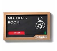 Kubik Letters Mothers Room Sign with Slider for Dual Messages Room Status (AVAILABLE or IN USE)