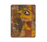 Kubist Paul Klee Einfluss Retro Poster Metal Tin Sign Chic Art Retro Iron Painting Bar People Cave Cafe Family Garage Poster Wall Decoration 12x16inch(30x40cm)