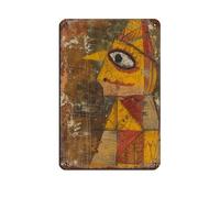 Kubist Paul Klee Einfluss Retro Poster Metal Tin Sign Chic Art Retro Iron Painting Bar People Cave Cafe Family Garage Poster Wall Decoration 8x12inch(20x30cm)
