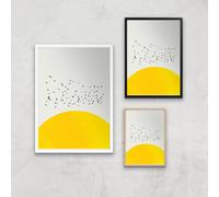 Kubistika A Thousand Bids Giclee Art Print - A4 - Wooden Frame
