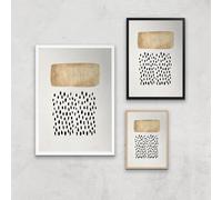 Kubistika Opus No.5 Giclee Art Print - A2 - White Frame