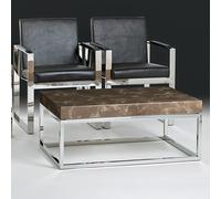 Kubo Occasional Table - Marble with Stainless Steel Base - Variation Available