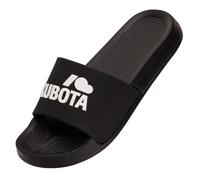 Kubota Bath Slippers for Men and Women for Sauna - Beach and Bathing Shoes - Bath Slippers for Shower - Non-Slip Bath Slippers - Waterproof Swimming Sandals, Black Cloud, 9 UK