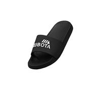 Kubota Bathing Shoes Women Men for Beach, Shower and Sauna Shoes, Non-Slip Slippers, Lightweight and Elastic Mules Summer, black, 6 UK
