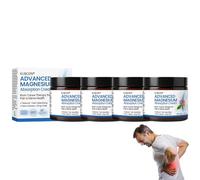 KUBOZN Advanced Pain Magnesium Relief cream,Professional Joint Magnesium Cream for Relief, Natural Joint Gel Effective Relieffor Back, Neck, Hands, Knees (4PCS)