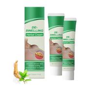 Kubozn Lymphatic Detox Herbal Cream, Anti Cellulite Soothing Lotion for Legs Neck Armpit, Natural Herbal Ingredients, Reduce the Buildup of Fluid, Promotes Firmer Skin (2PCS)