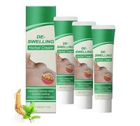 Kubozn Lymphatic Detox Herbal Cream, Anti Cellulite Soothing Lotion for Legs Neck Armpit, Natural Herbal Ingredients, Reduce the Buildup of Fluid, Promotes Firmer Skin (3PCS)