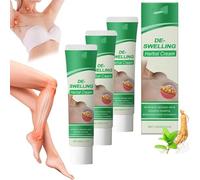 Kubozn Lymphatic Detox Herbal Cream,Kubozn Lymphatic Cream,Natural Anti Swelling Creams for Legs,Fast Anti Cellulite Soothing Lotion for Legs Neck Armpit,Alleviating Puffiness (3)
