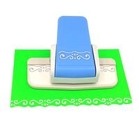 Kucaa Handmade Scrapbooking Edge Puncher Fancy Border Punch S Heart Dolphin Design DIY Paper Cutter (S-Shape)