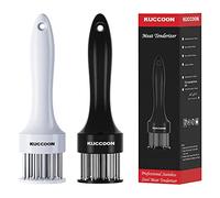 KUCCOON Meat Tenderizer Tool (2-Pack) Stainless Steel Needle Ultra Sharp 24 Blade Tenderizer Tool for Tenderizing Beef Chicken Steak Veal Pork