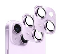 Kucheed 2PCS Camera Lens Protector for iPhone 11, One-Piece Metal Aluminum with 3D Texture Designed Decoration, Anti-Scratch Full Protection Back Camera Cover