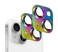 Kucheed 2PCS Camera Lens Protector for iPhone 11, One-Piece Metal Aluminum with 3D Texture Designed Decoration, Anti-Scratch Full Protection Back Camera Cover