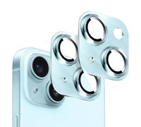 Kucheed 2PCS Camera Lens Protector for iPhone 11, One-Piece Metal Aluminum with 3D Texture Designed Decoration, Anti-Scratch Full Protection Back Camera Cover
