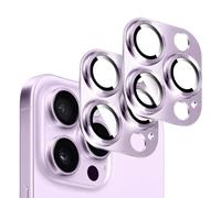 Kucheed 2PCS Camera Lens Protector for iPhone 11 Pro/iPhone 11 Pro Max, One-Piece Metal Aluminum with 3D Texture Designed Decoration, Anti-Scratch Full Protection Back Camera Cover