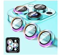 Kucheed Camera Lens Protector for iPhone 17 Pro/17 Pro Max, Tempered Glass Camera Cover Screen Protector, Automatic Alignment Metal Individual Rings, HD Anti Scratch Phone Accessories