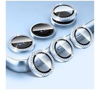 Kucheed Diamond Camera Lens Protector for Samsung Galaxy S25 Plus, 9H Tempered Glass Back Camera Cover Screen Protector, Bling Anti-Scratch Individual Aluminum Metal Protective Ring