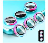 Kucheed Diamond Camera Lens Protector for Samsung Galaxy Z Fold 7, 9H Tempered Glass Back Camera Cover Screen Protector, Bling Anti-Scratch Individual Aluminum Metal Protective Ring