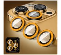 Kucheed Luminous Camera Lens Protector Compatible for iPhone 17 Pro/17 Pro Max, Bling Noctilucent Tempered Glass Camera Cover Film Stickers, Glow in the Dark Automatic Alignment Alloy Rings