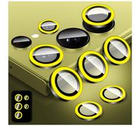 Kucheed Luminous Camera Lens Protector for Samsung Galaxy S23 Ultra, Colorful Noctilucent Tempered Glass Camera Cover Screen Protector, Glow in the Dark Anti Scratch Aluminum Alloy Rings